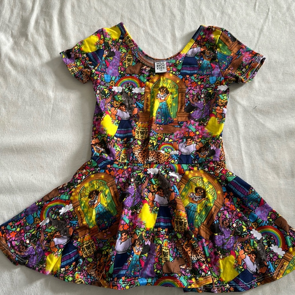 Wild Rich Kids Disney Encanto skirted Leo leotard 7/8 NWOT